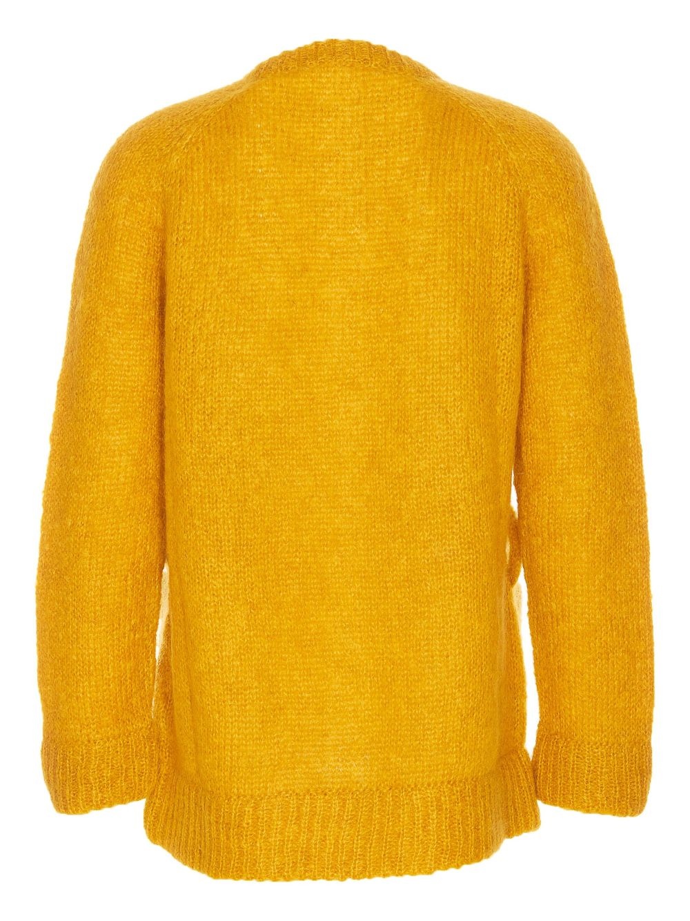 Pastel orange mohair blend cardigan - 2