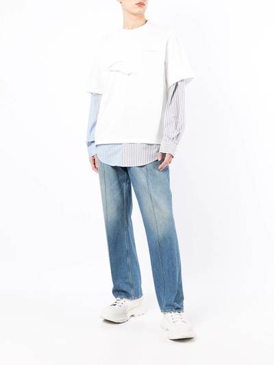 FENG CHEN WANG cotton layered effect T-shirt outlook