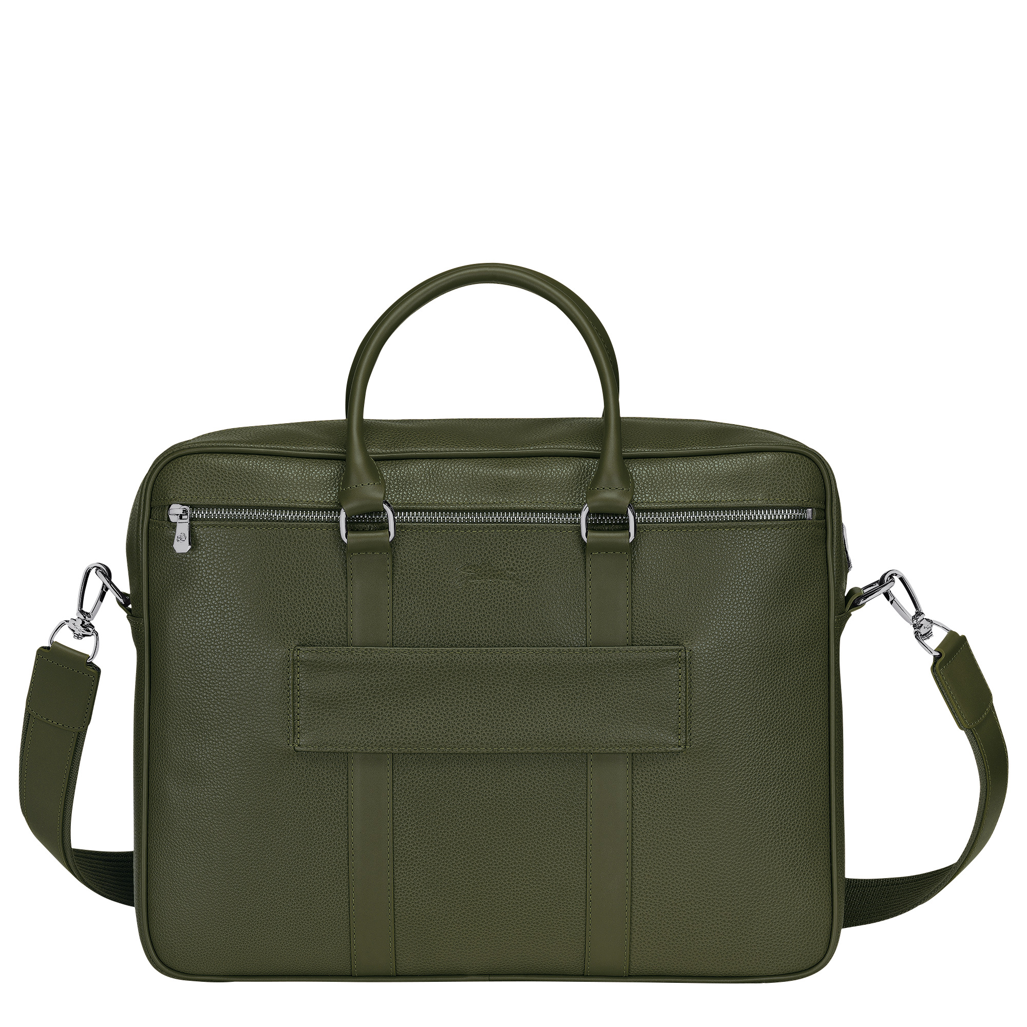 Le Foulonné M Briefcase Khaki - Leather - 3