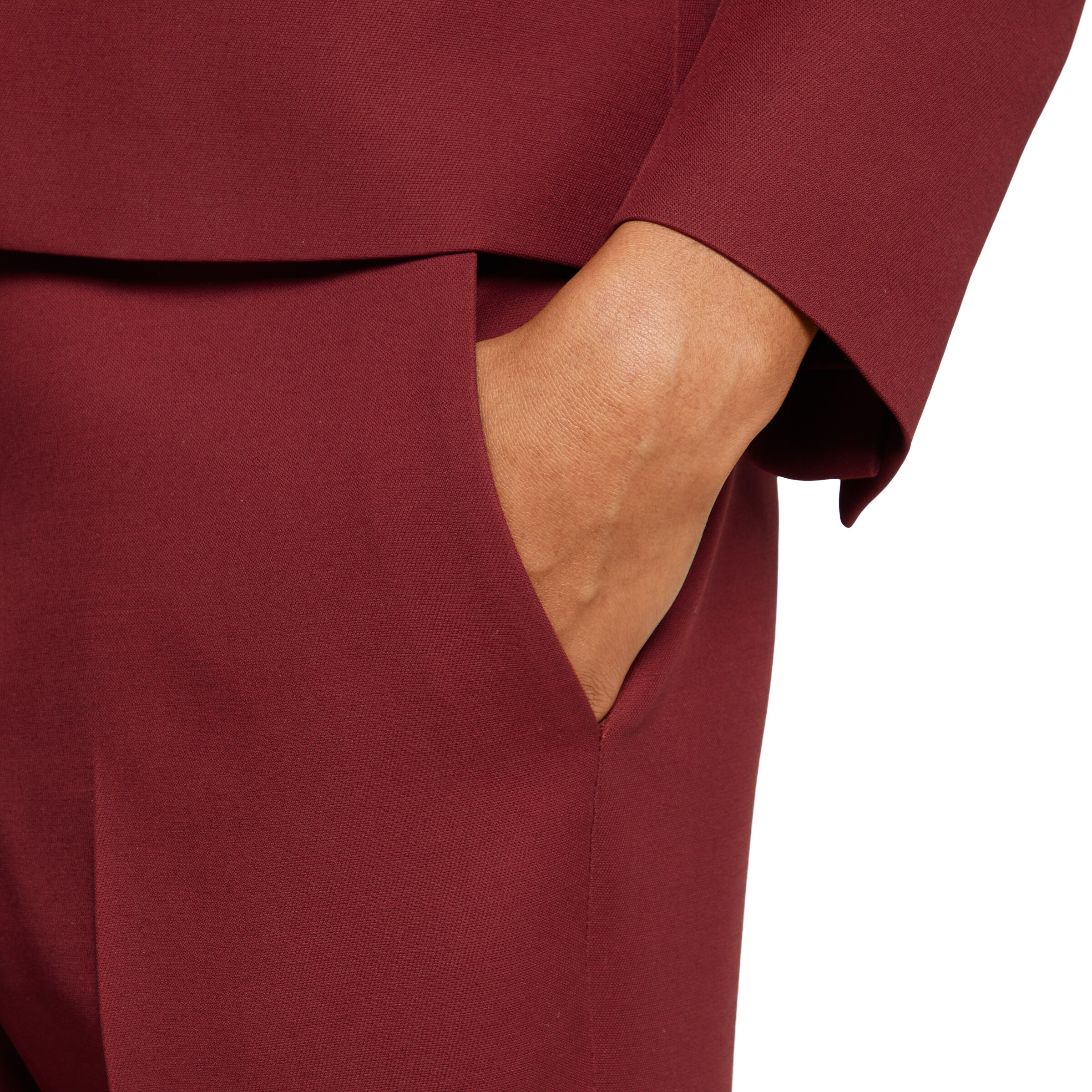 Wool silk pants with embroidery - 5