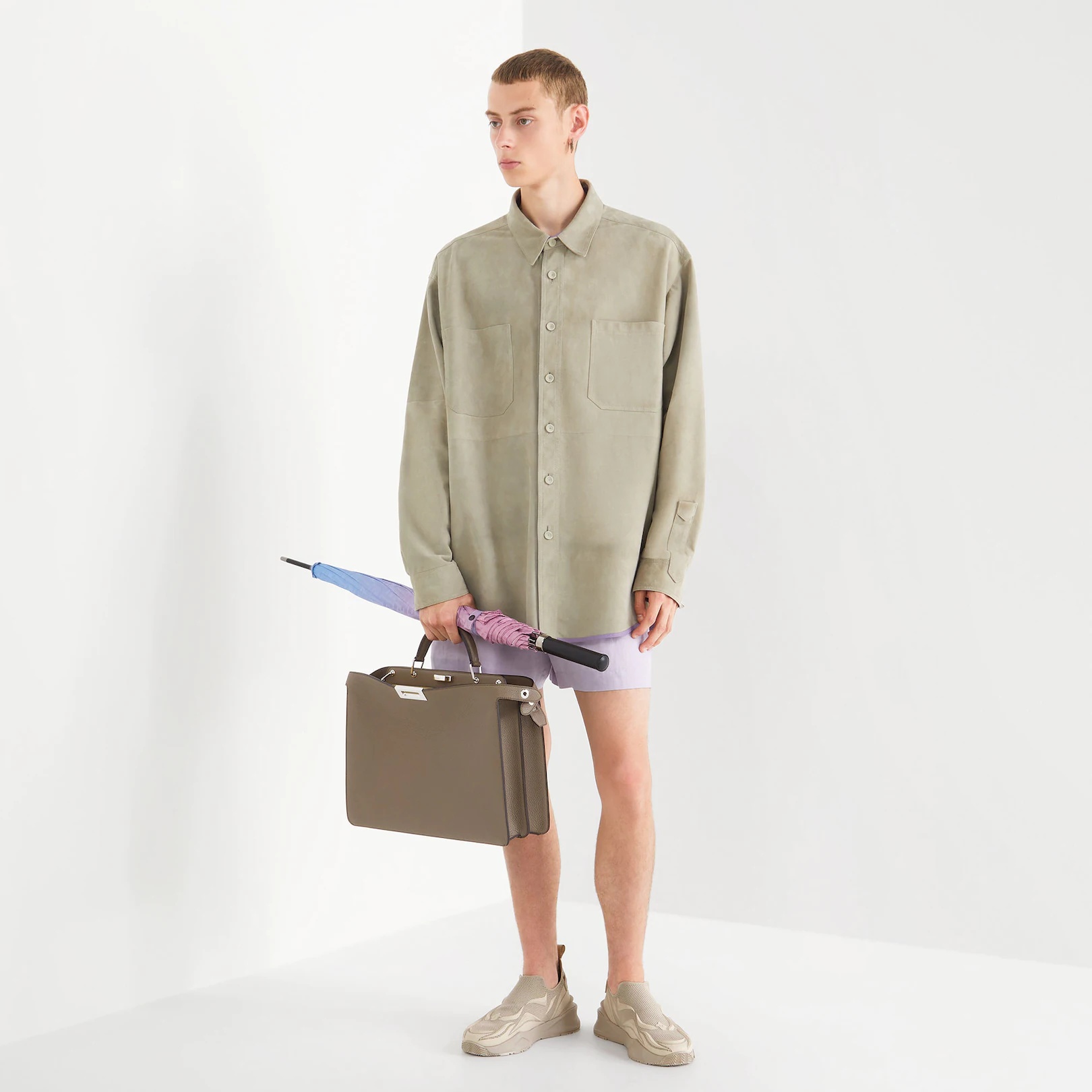 Beige suede shirt - 4