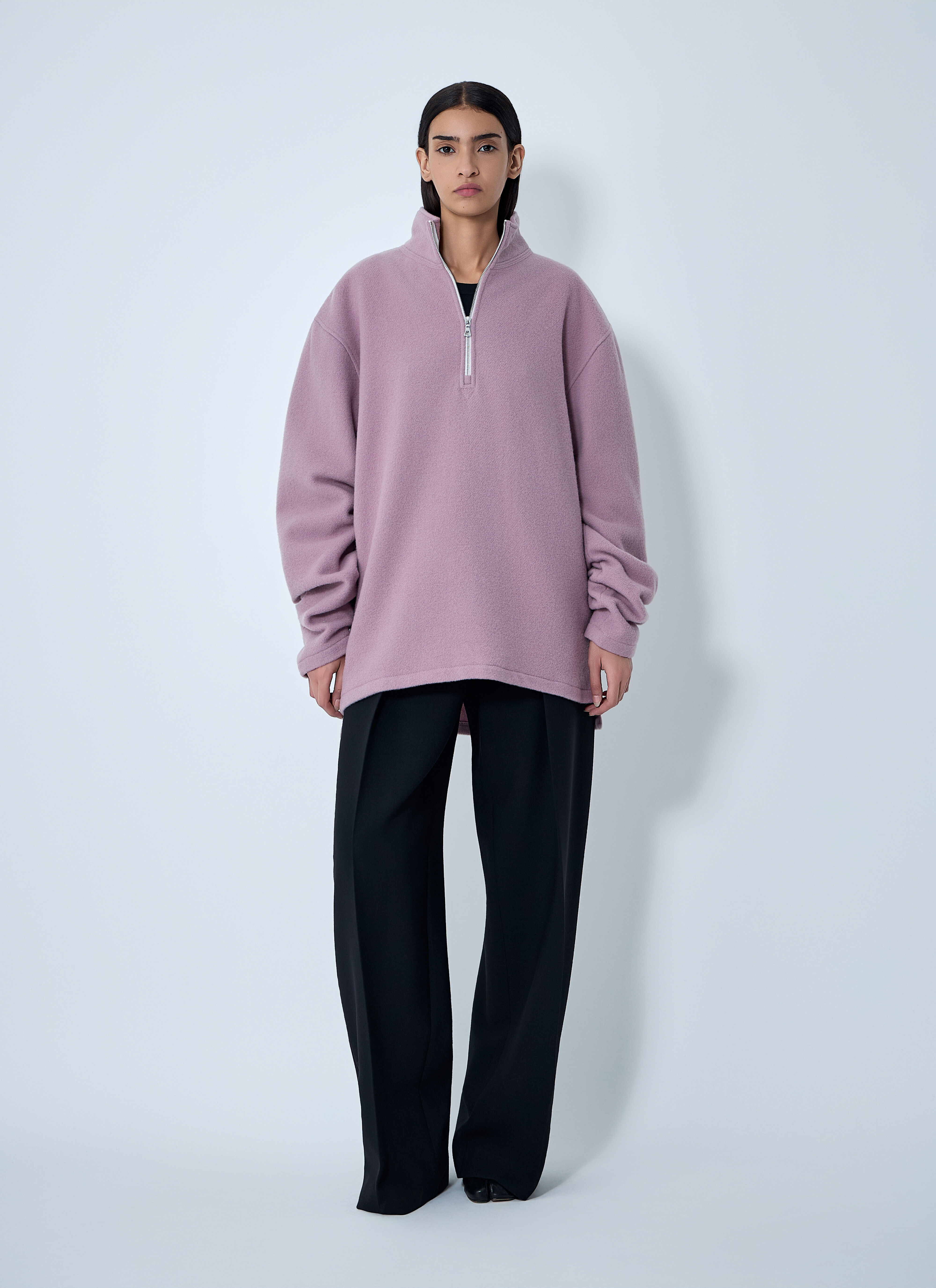 Zip-Up Fleece Sweatshirt - 2