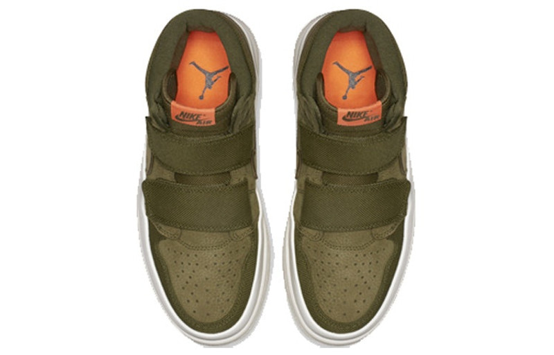Jordan Air Jordan 1 Retro High Double Strap 'Olive Canvas' AQ7924-305 outlook