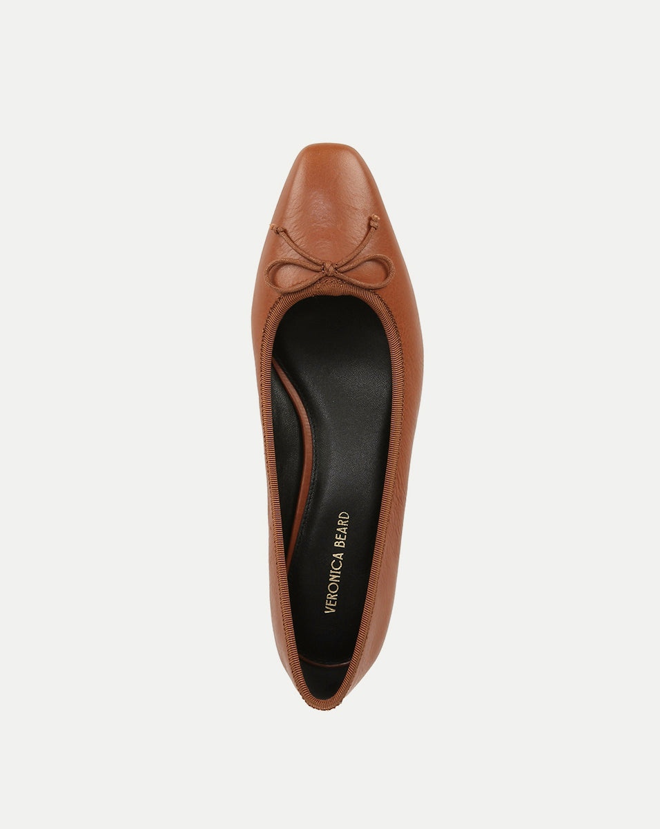 CECILE LEATHER BALLET PUMP - 3