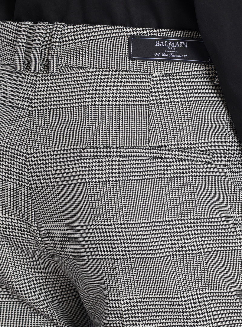 Darted trousers in Prince of Wales wool 6