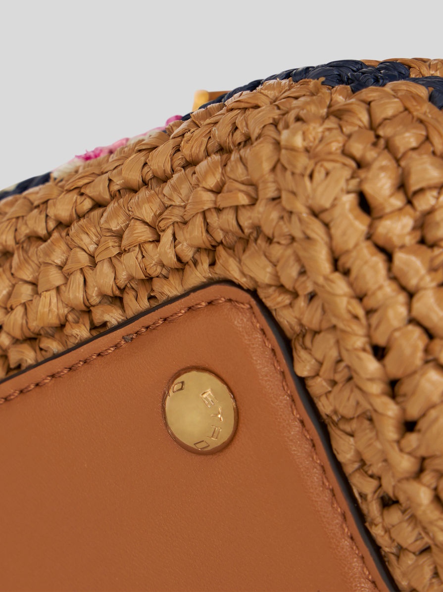 MINI RAFFIA CROSSBODY BAG WITH EMBROIDERY - 7