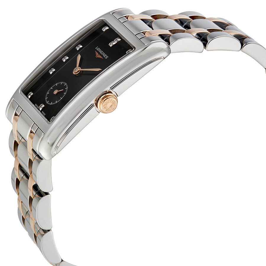 Pre-owned Longines Dolcevita Diamond Black Dial Ladies Watch L5.512.5.57.7 - 2