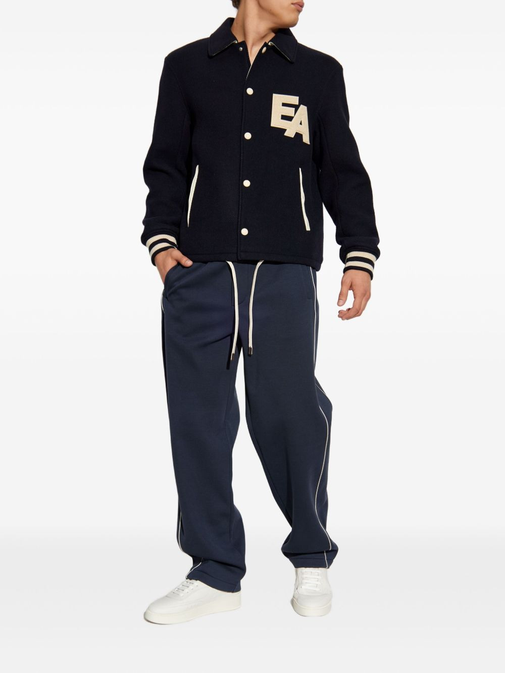 side-stripe track pants - 2