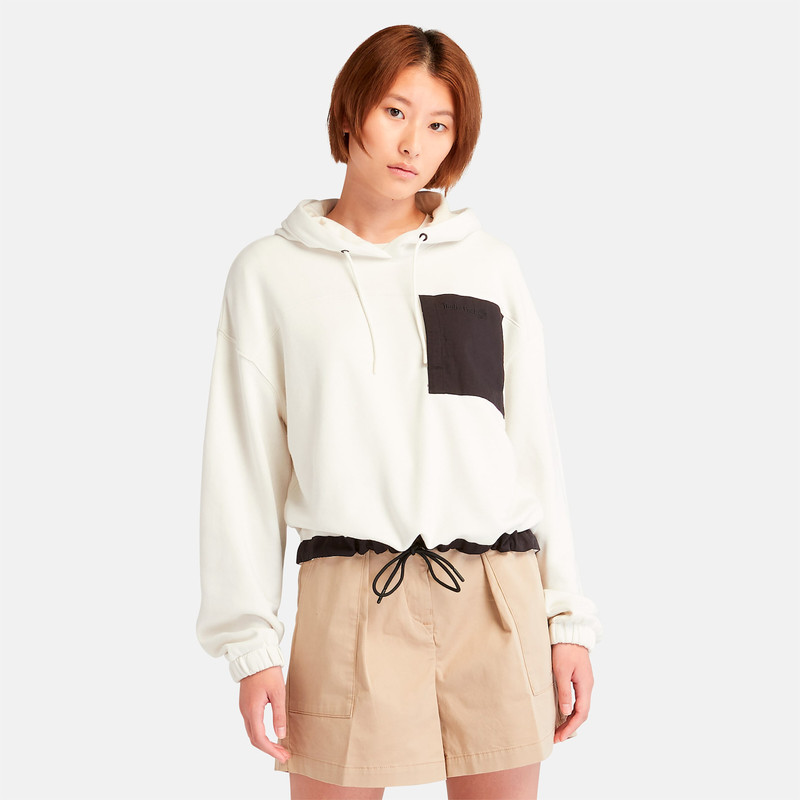 Women's Mixed-Media Hoodie 5