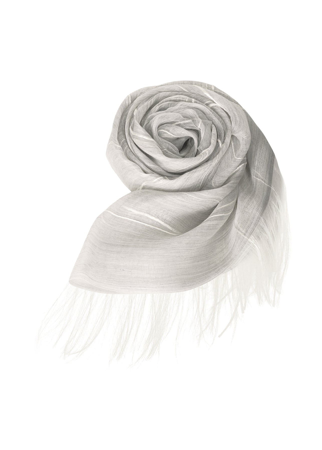 SILK RAMIE TSUMUGI SCARF - 1