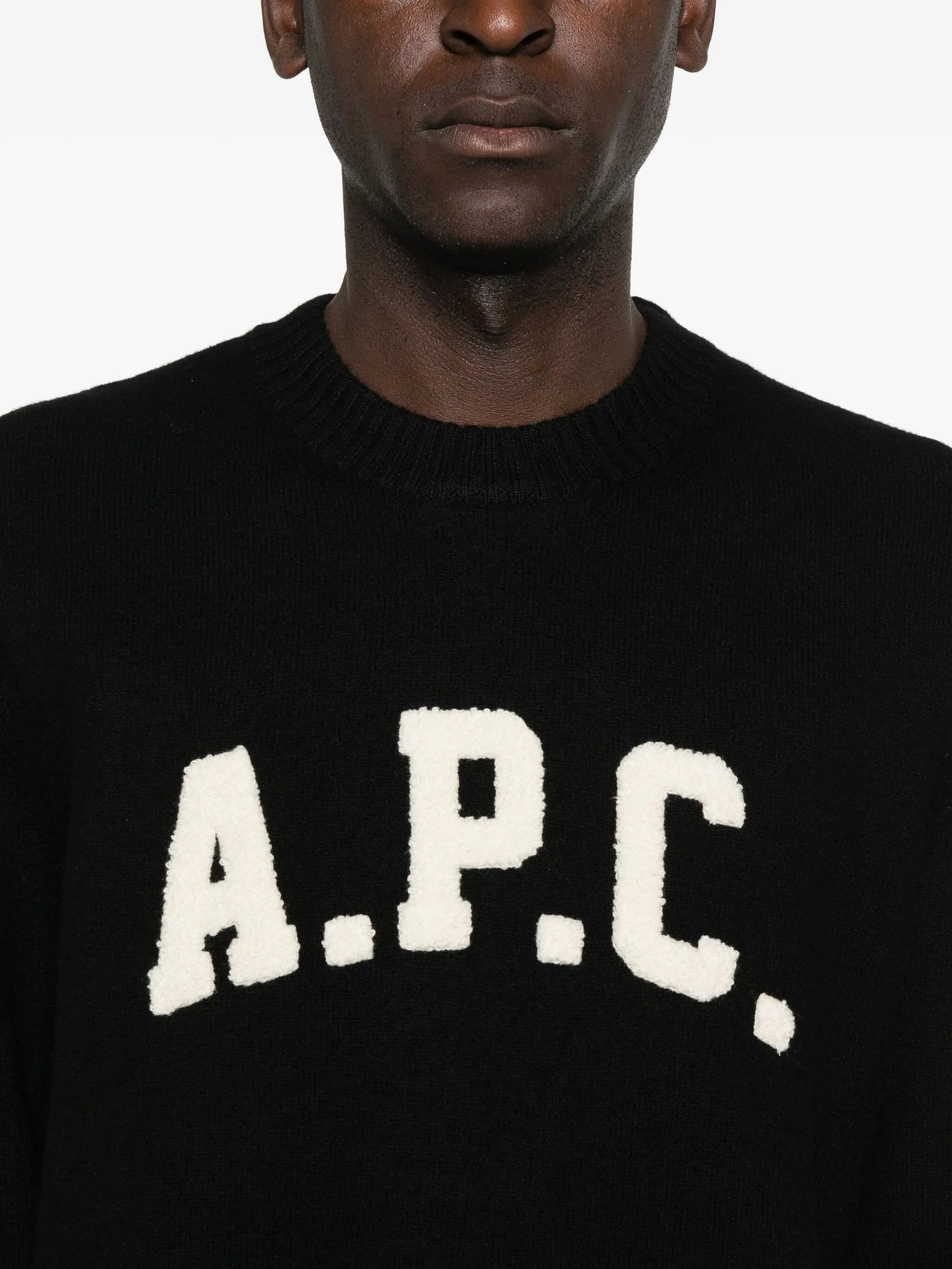 A.p.c. Logo-detail Crew-neck Sweater - 4