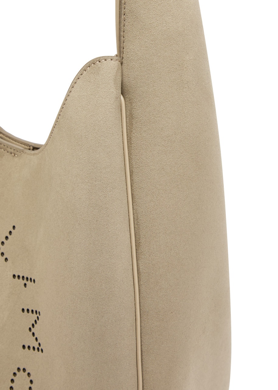 Stella Mccartney Logo Faux Suede Shoulder bag - 3