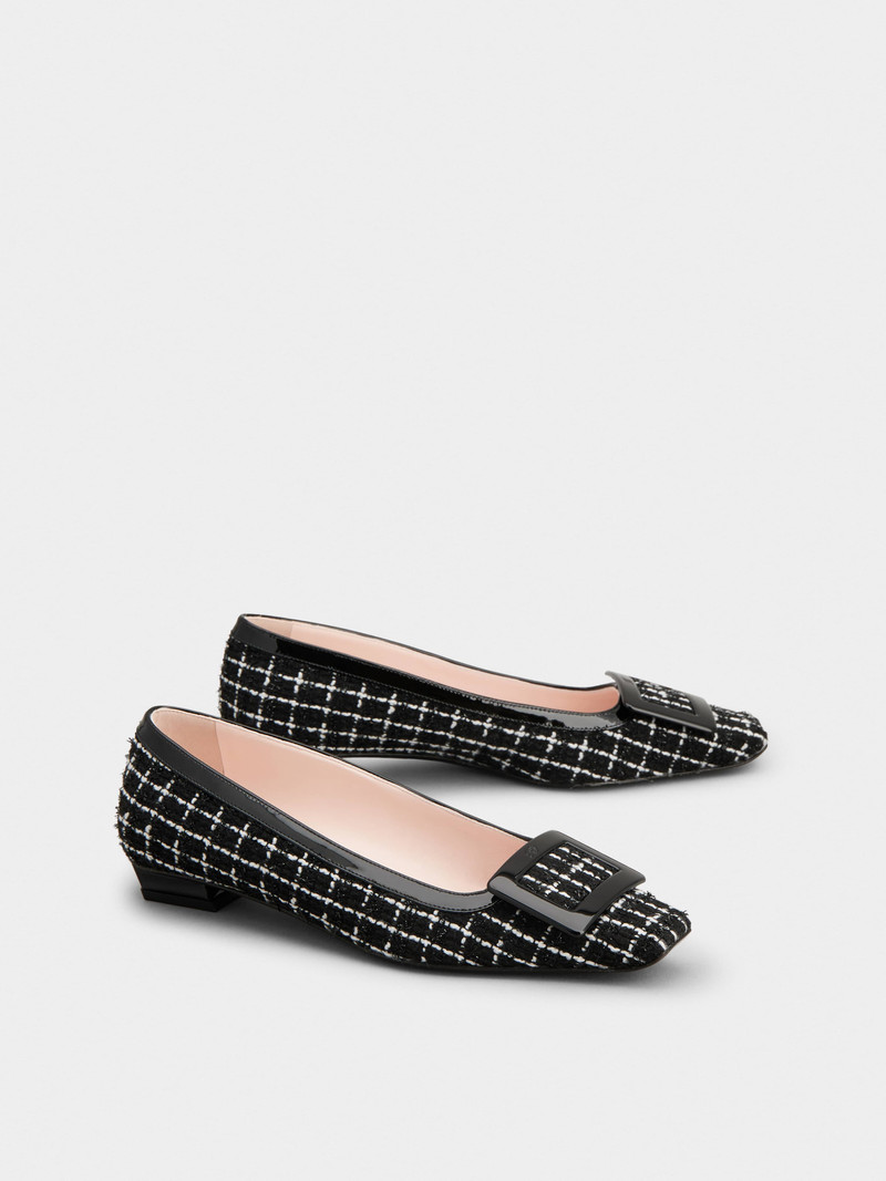 Belle Vivier Ballerinas in fabric 2