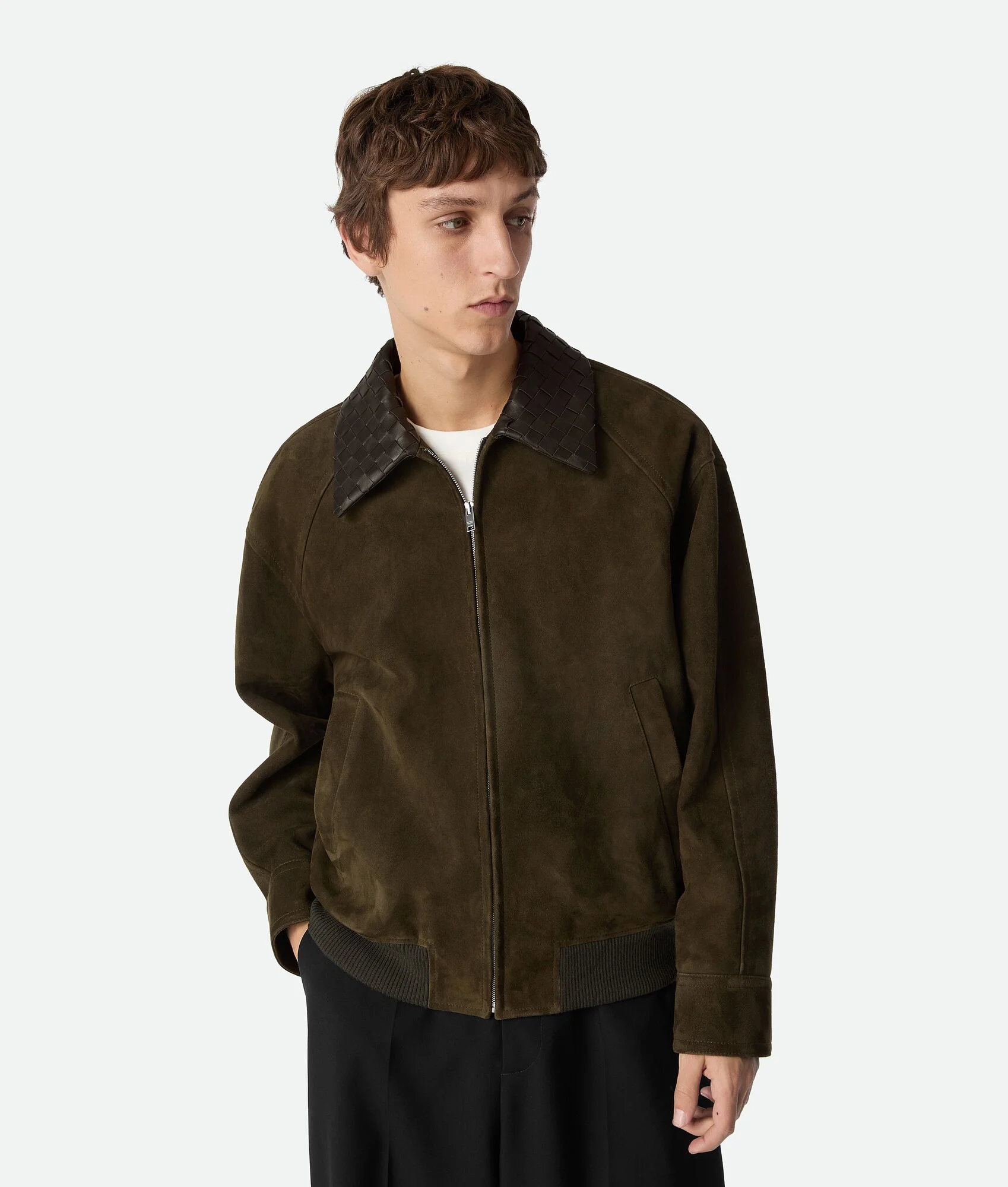 Suede Leather Blouson - 1