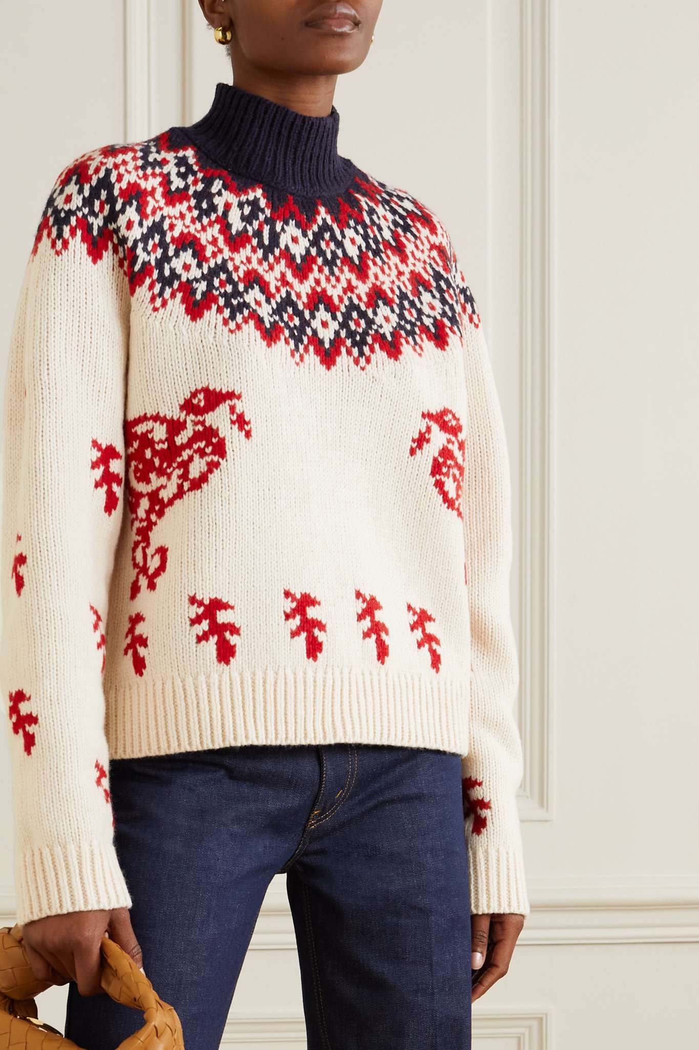 Fair Isle wool-blend turtleneck sweater - 3