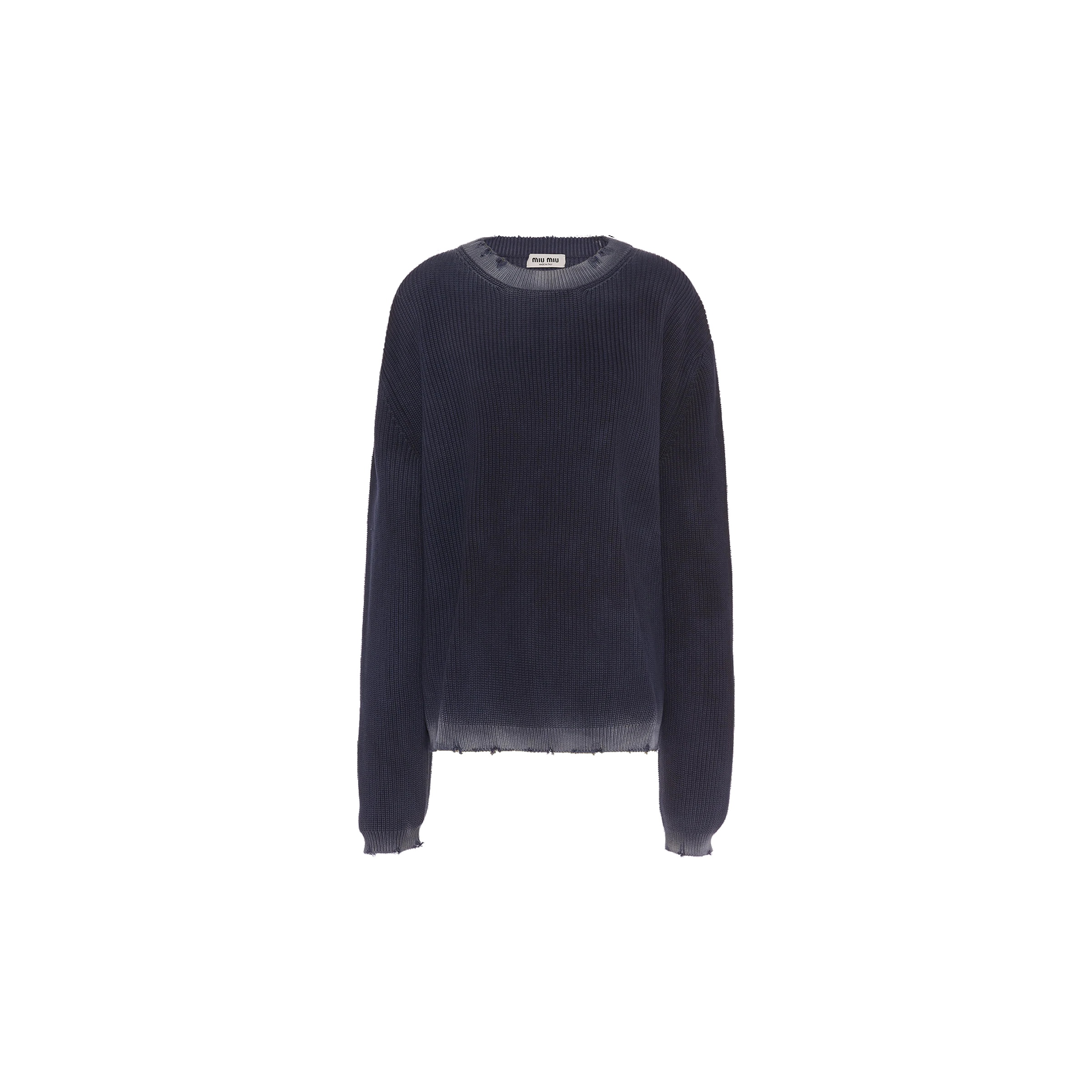 Cut-out cotton sweatshirt - 1