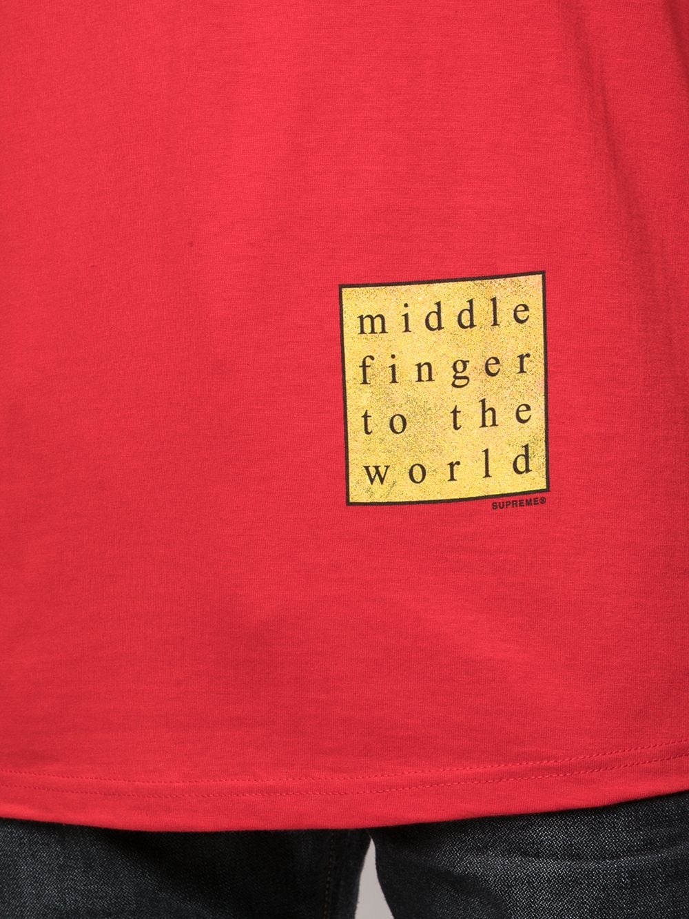 slogan detail T-shirt - 5