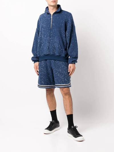 John Elliott speckle knit drawstring shorts outlook