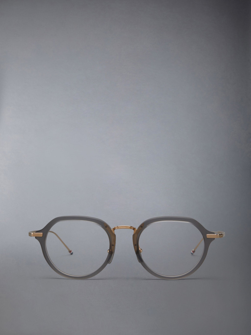 ROUND EYEGLASSES IN ACETATE AND TITANIUM 1
