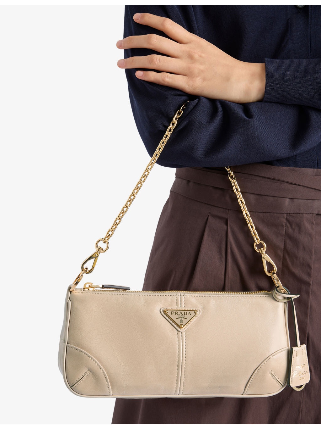 Prada Re Edition 2002 Medium Leather Shoulder Bag - 3