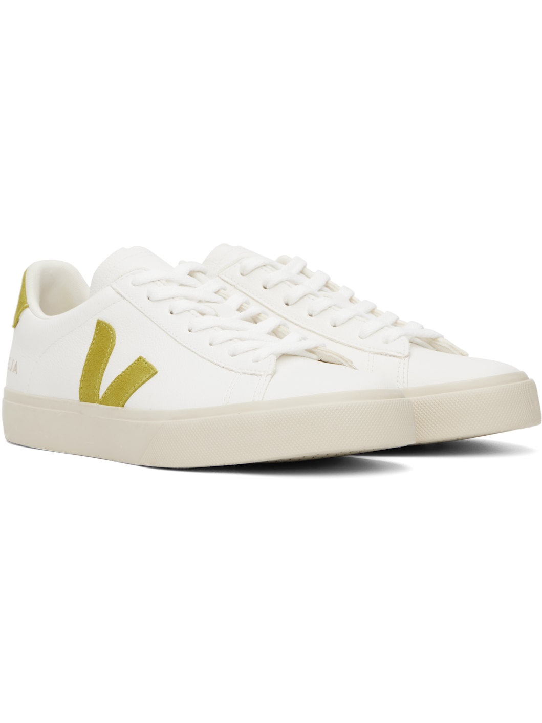 White Campo Leather Sneakers - 4