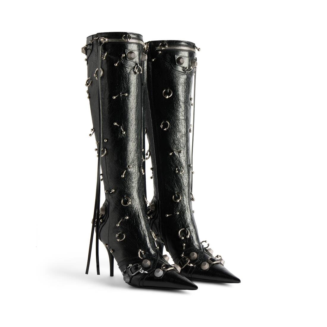 Women's Cagole 90mm Boot With Piercings  in Black - 2