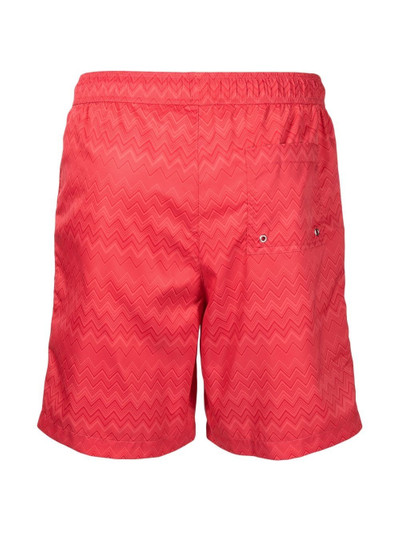 Missoni chevron-print swim shorts outlook