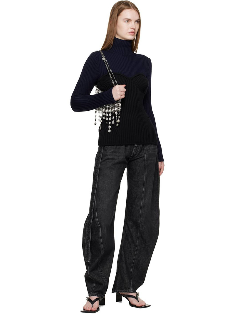 Jean Paul Gaultier Black 'The Denim Strap' Jeans outlook