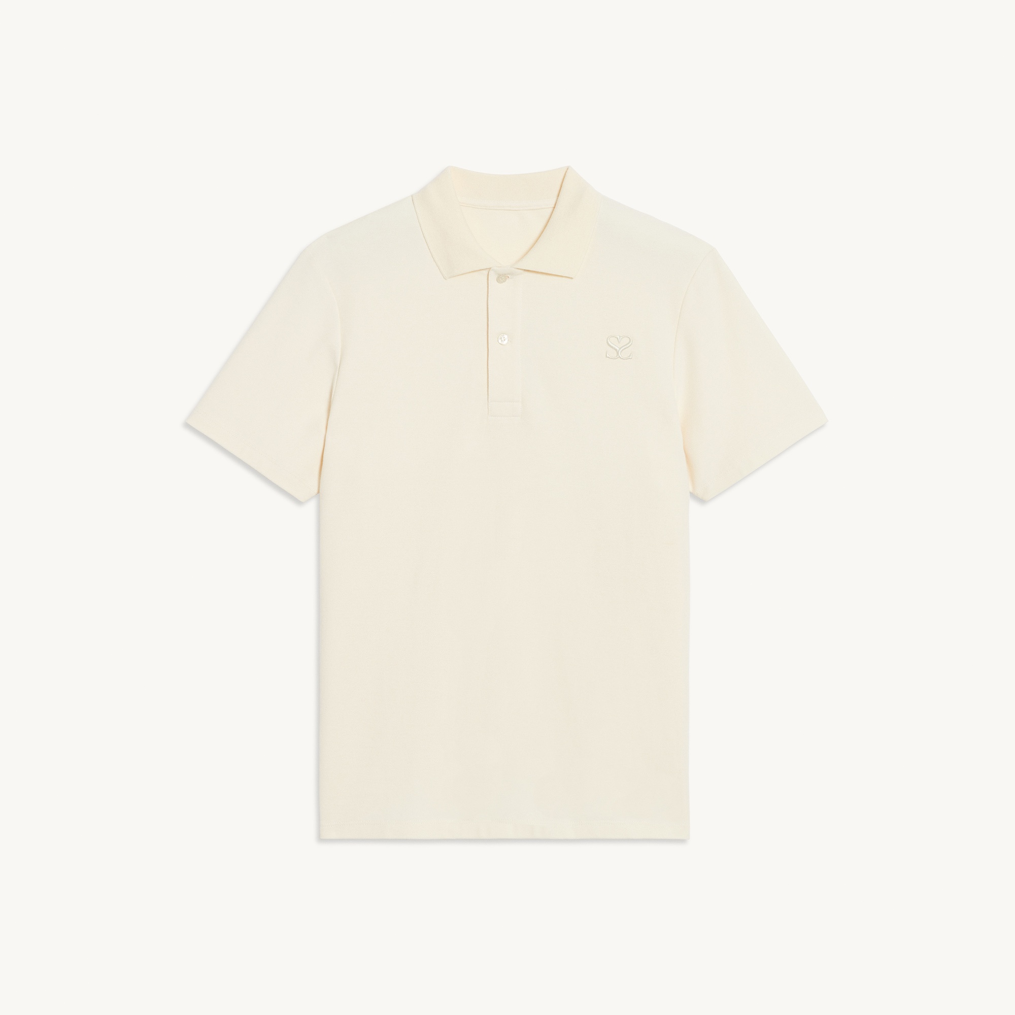 Embroidered cotton piqué polo shirt - 1