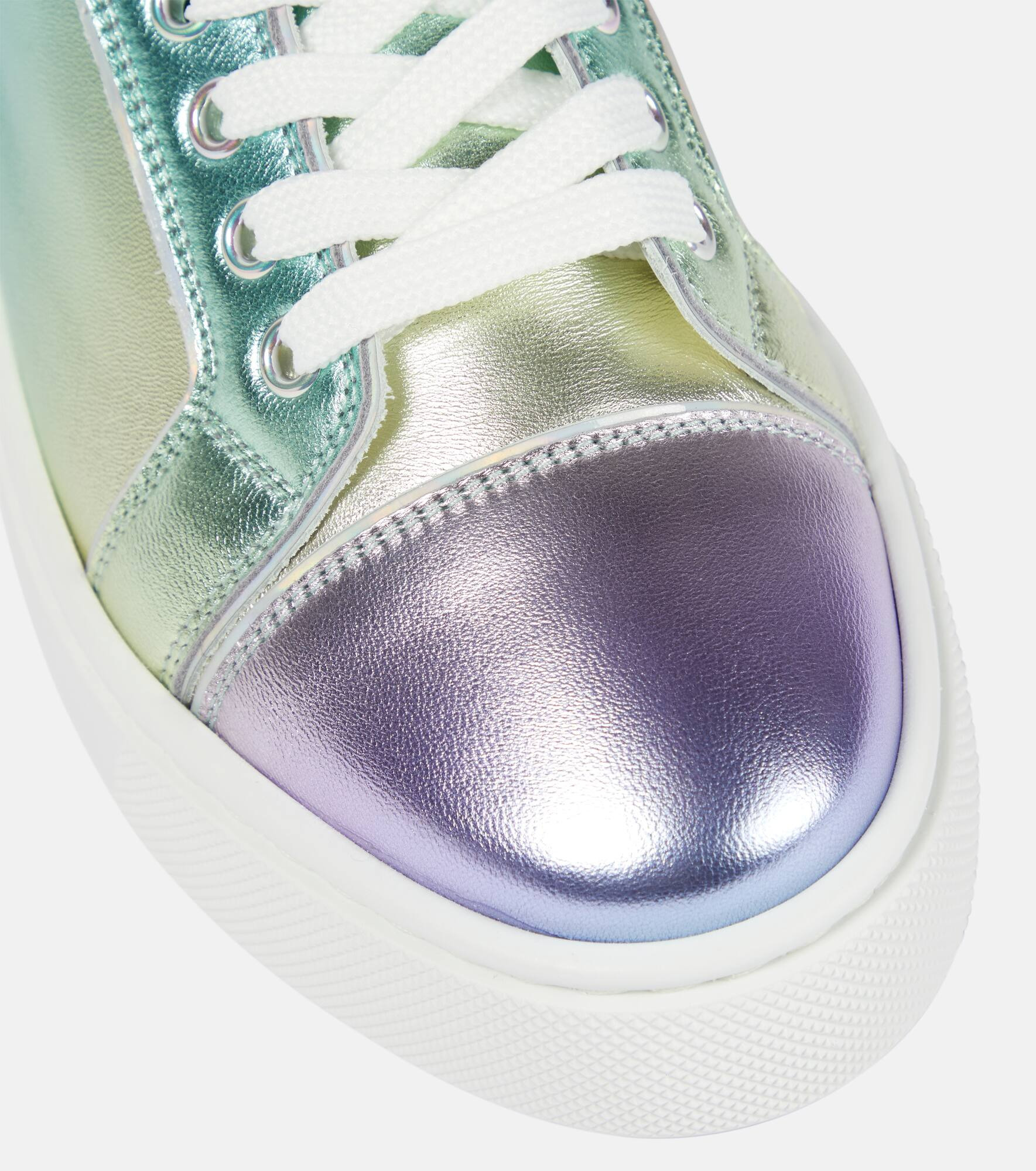 Vieirissima metallic leather sneakers - 6