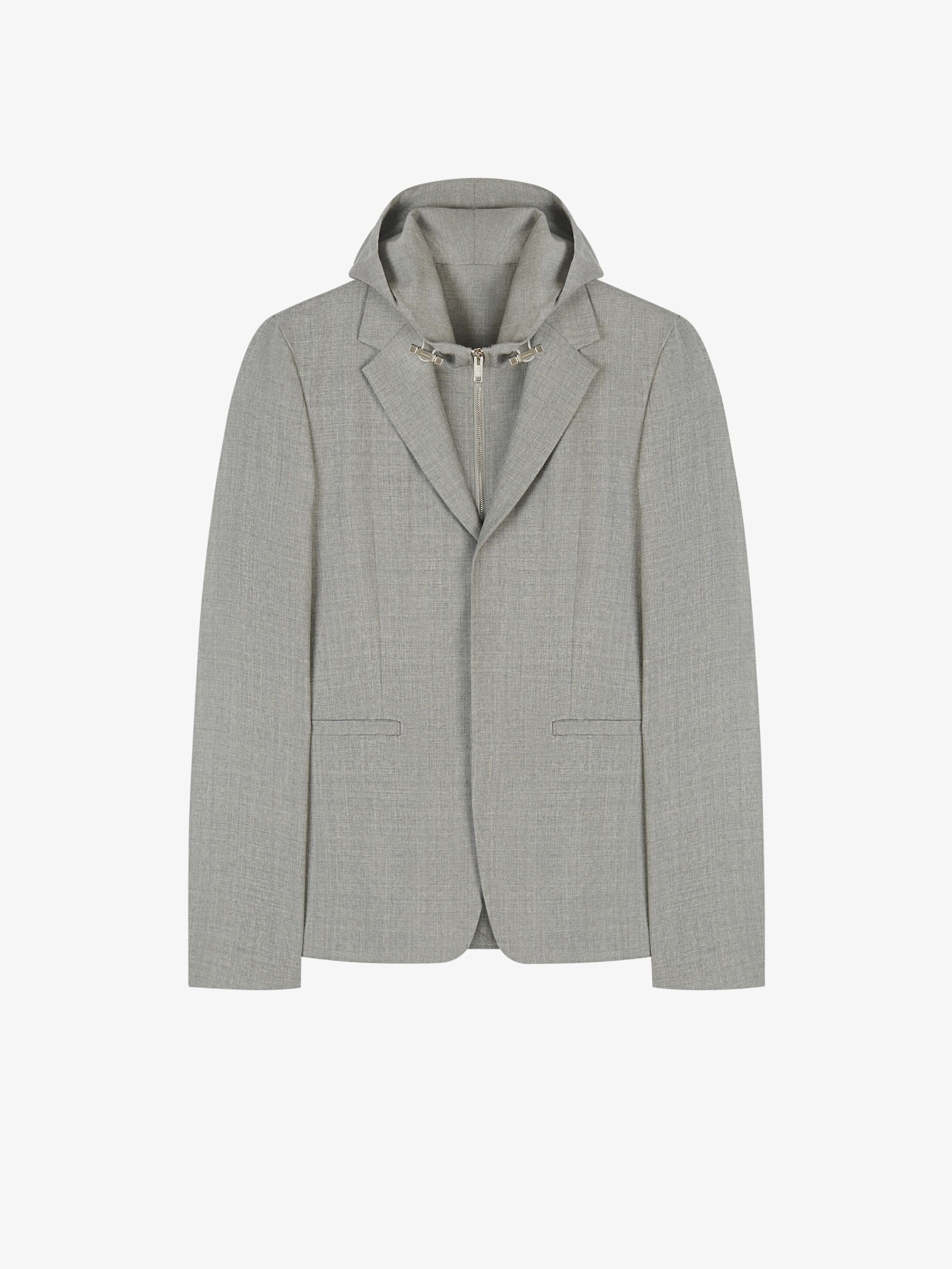 JACKET IN WOOL WITH REMOVABLE WAISTCOAT - 1