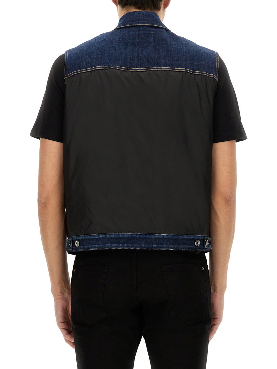 Dsquared Men Denim Puffer Vest - 3