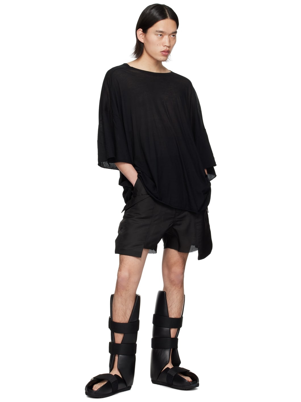 Black Splint Sandals - 5