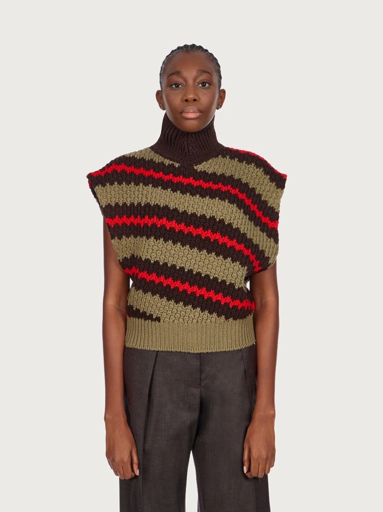 HIGH NECK GILET - 2