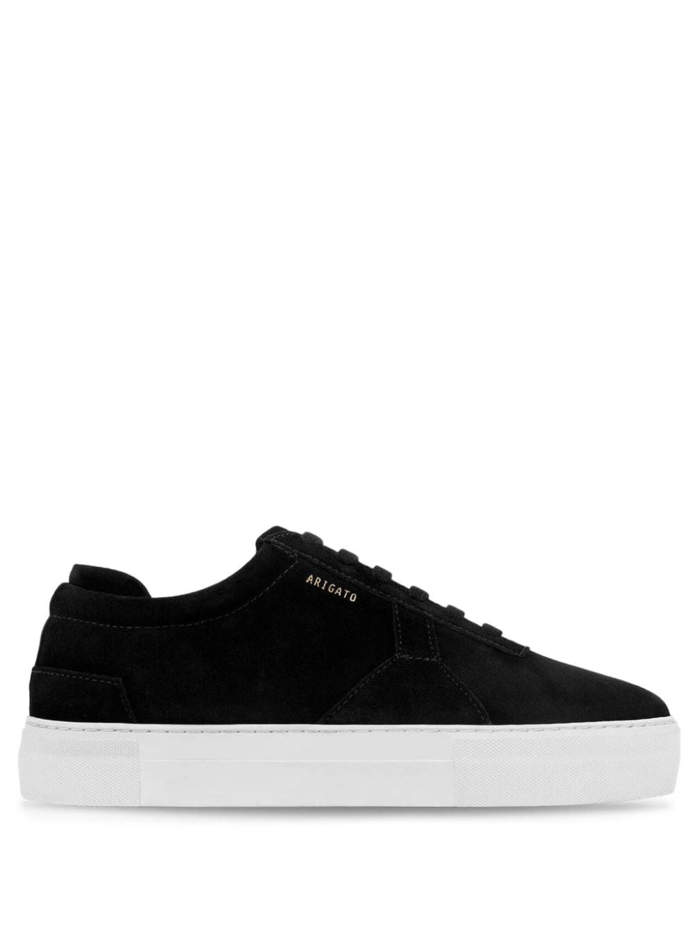 logo-print suede platform sneakers - 1