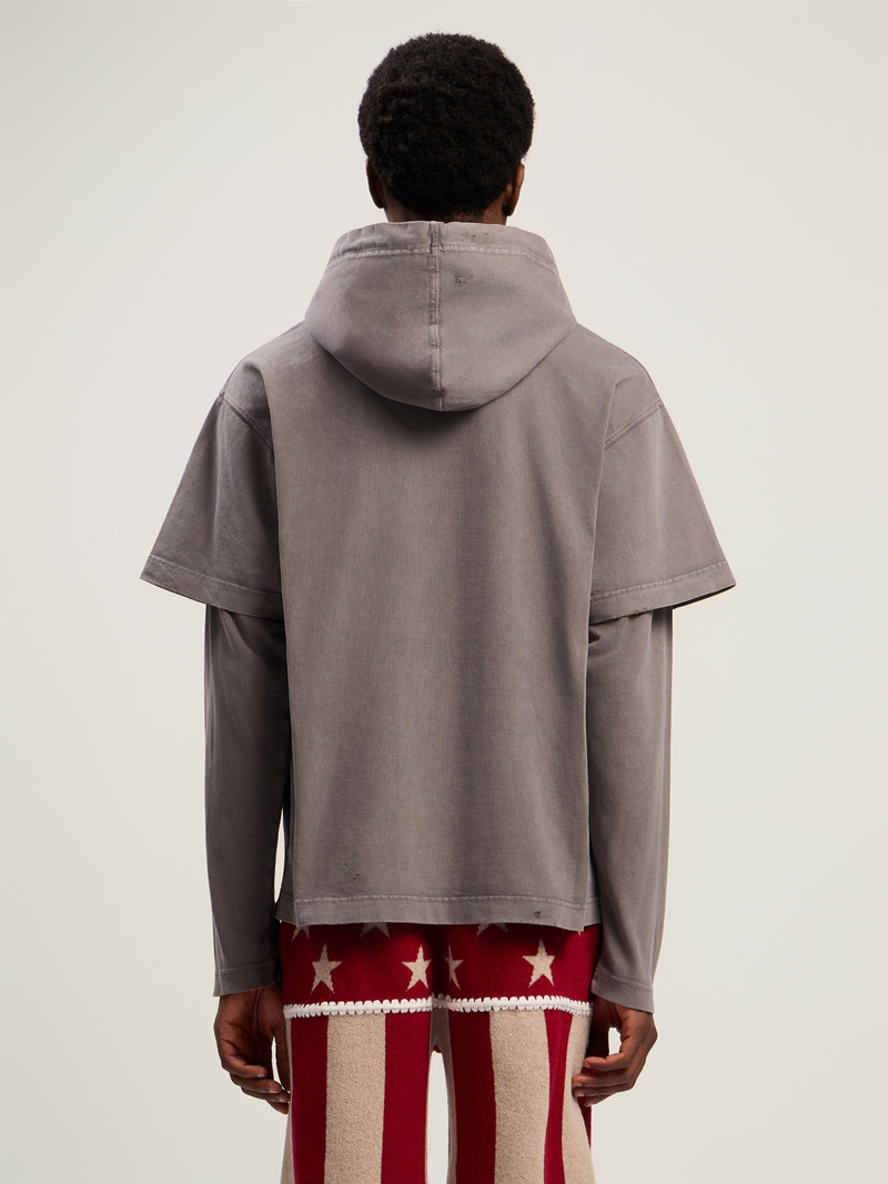 Monogram Distressed Hoodie 5