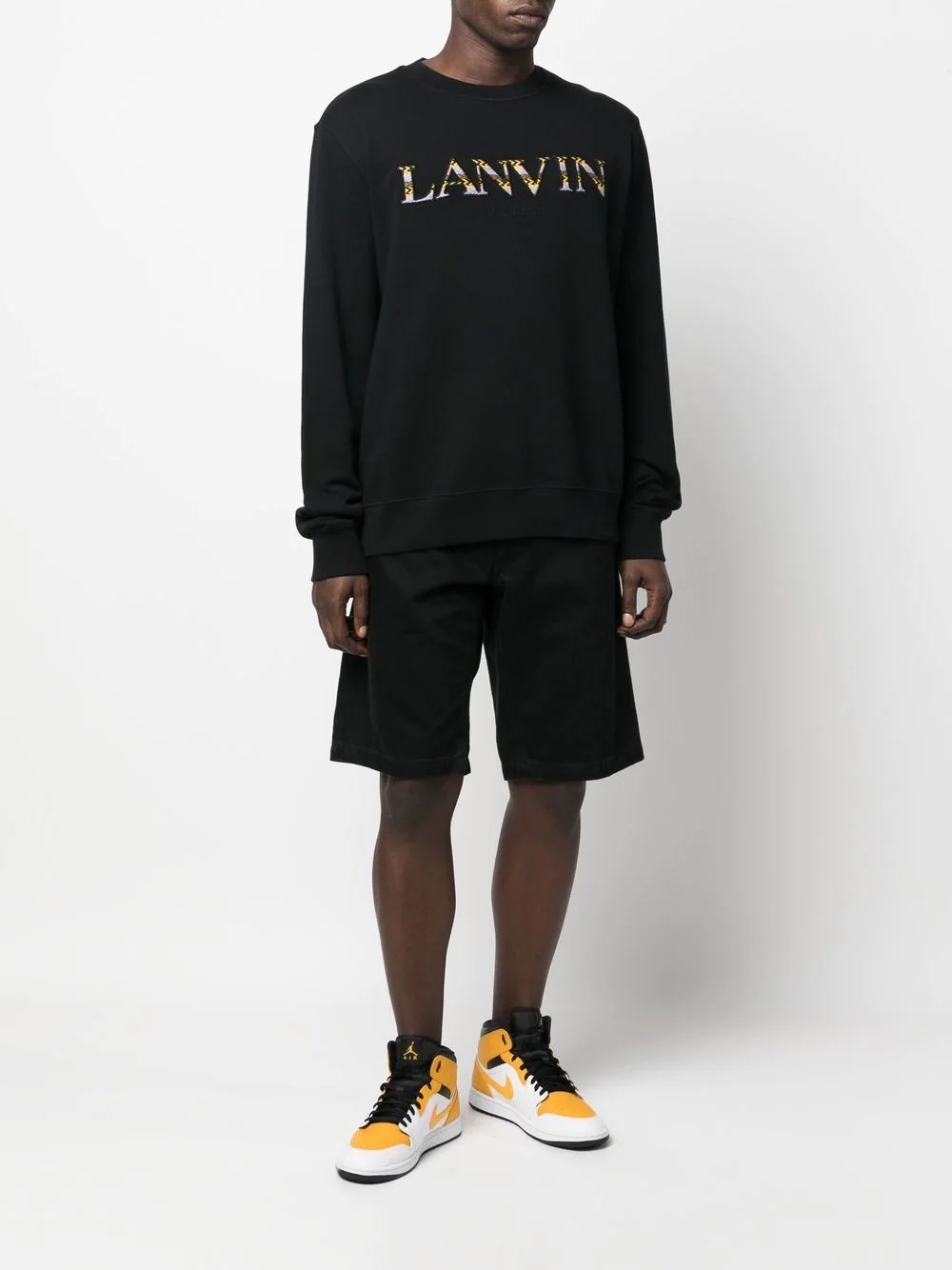 embroidered-logo sweatshirt - 2