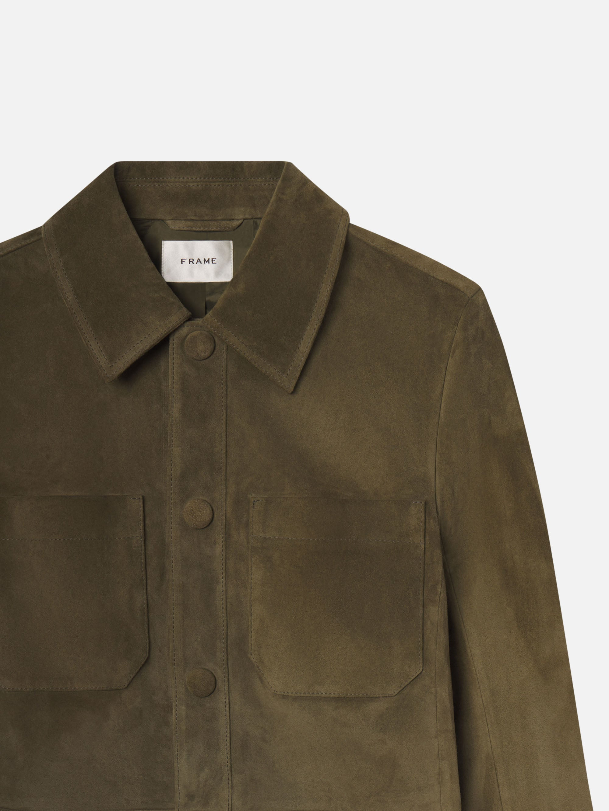 The Small Suede Jacket in Cypress - 3