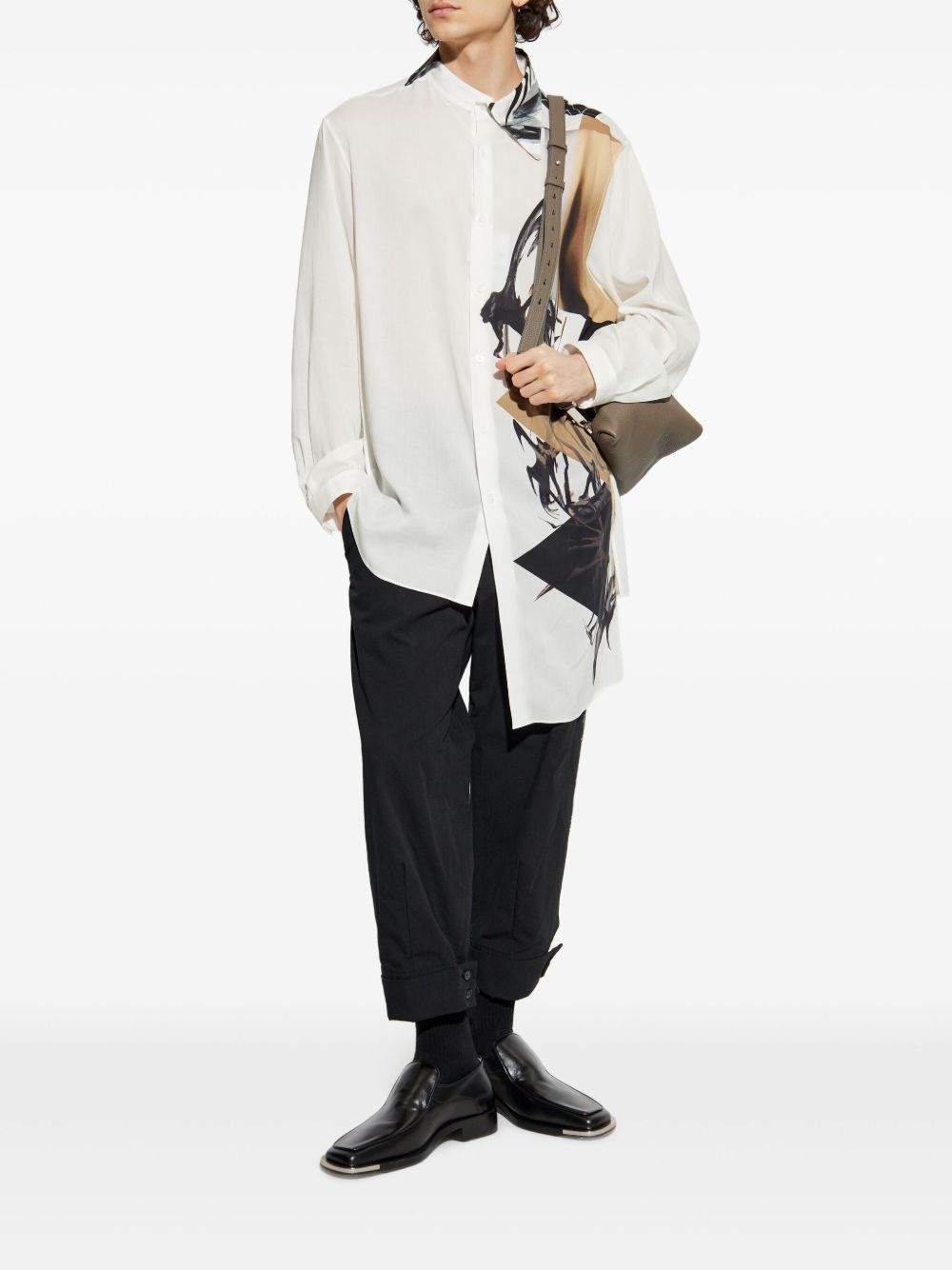 cotton-blend trousers - 2