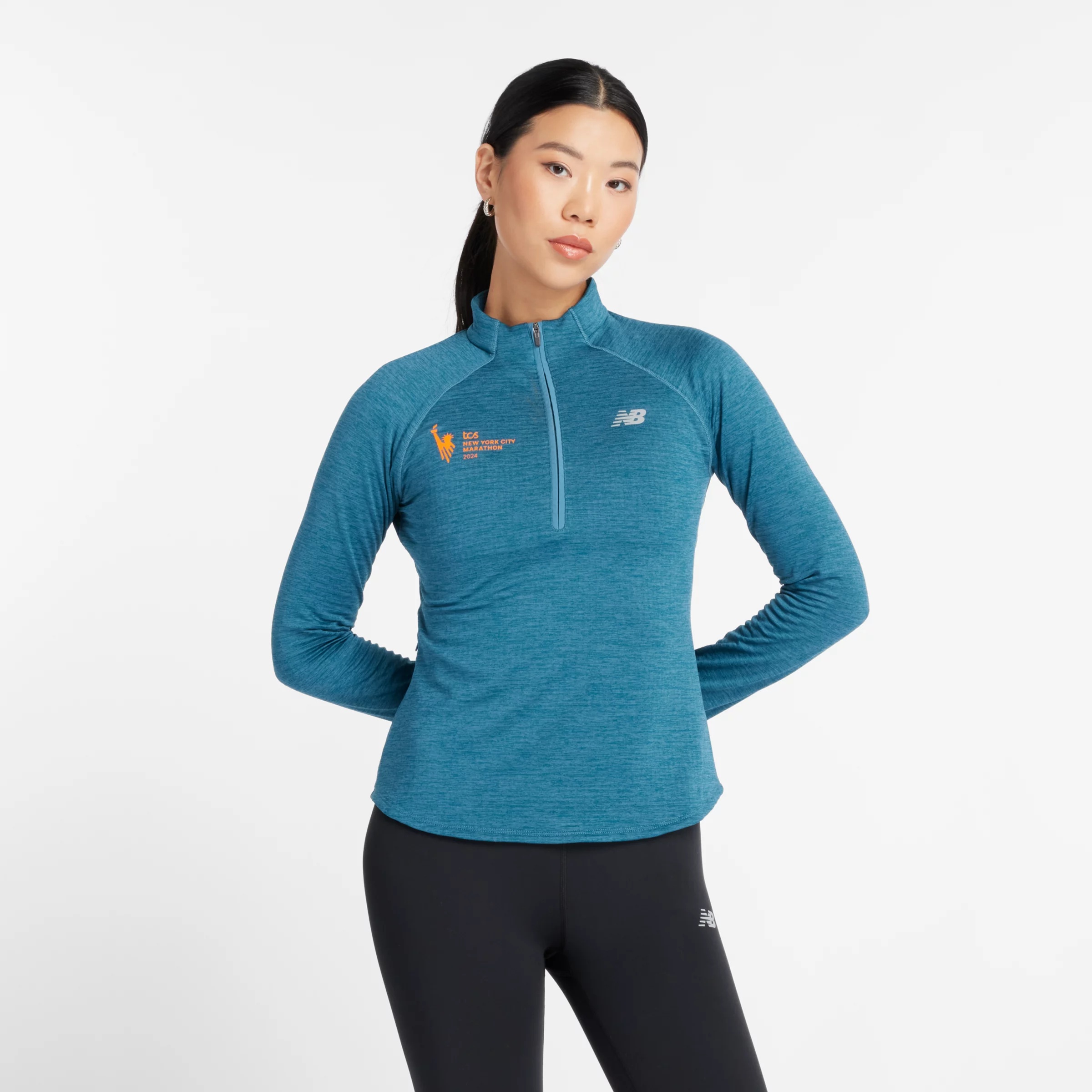 NYC Marathon Athletics Heat Grid Half Zip - 1