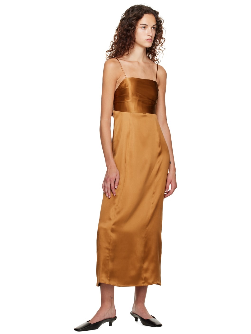 Brown Moreau Midi Dress - 4