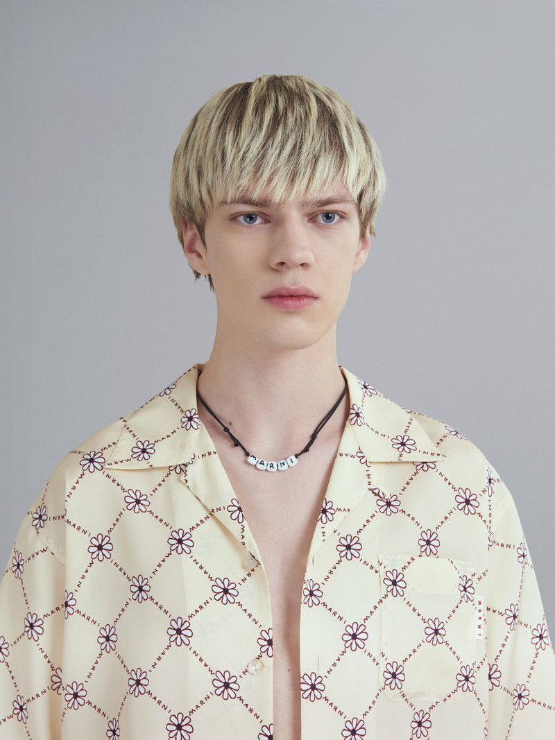 Marni WHITE LOGO NECKLACE outlook