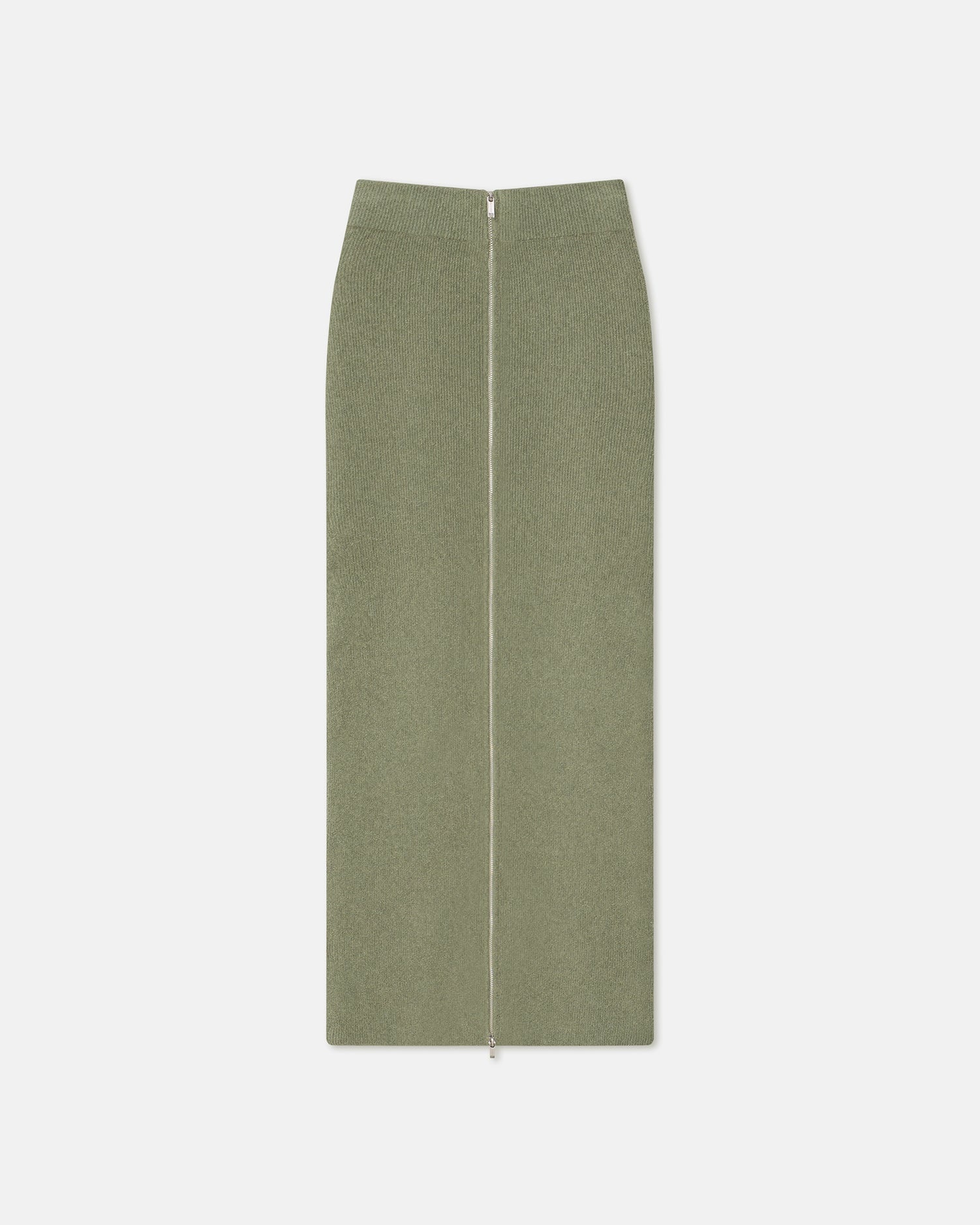 Terry-Knit Midi Skirt - 1