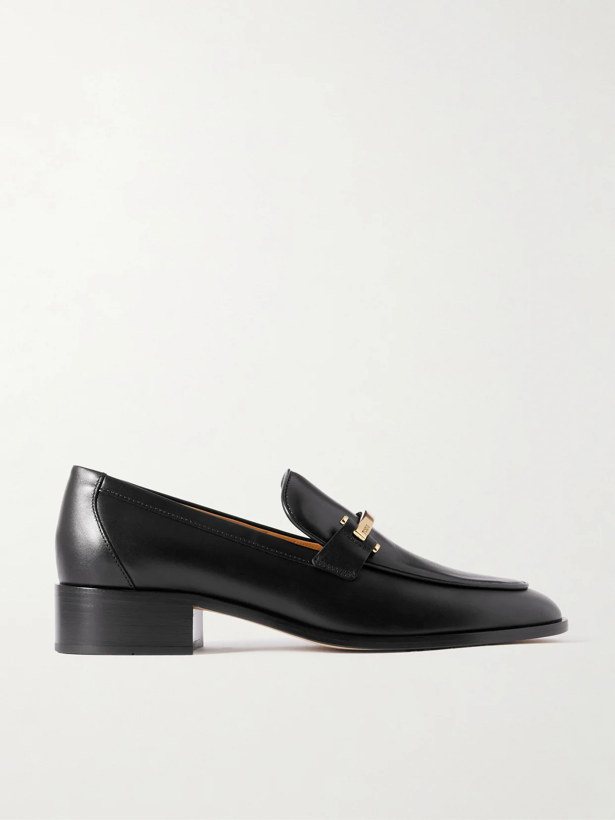Embellished Leather Loafers - 1