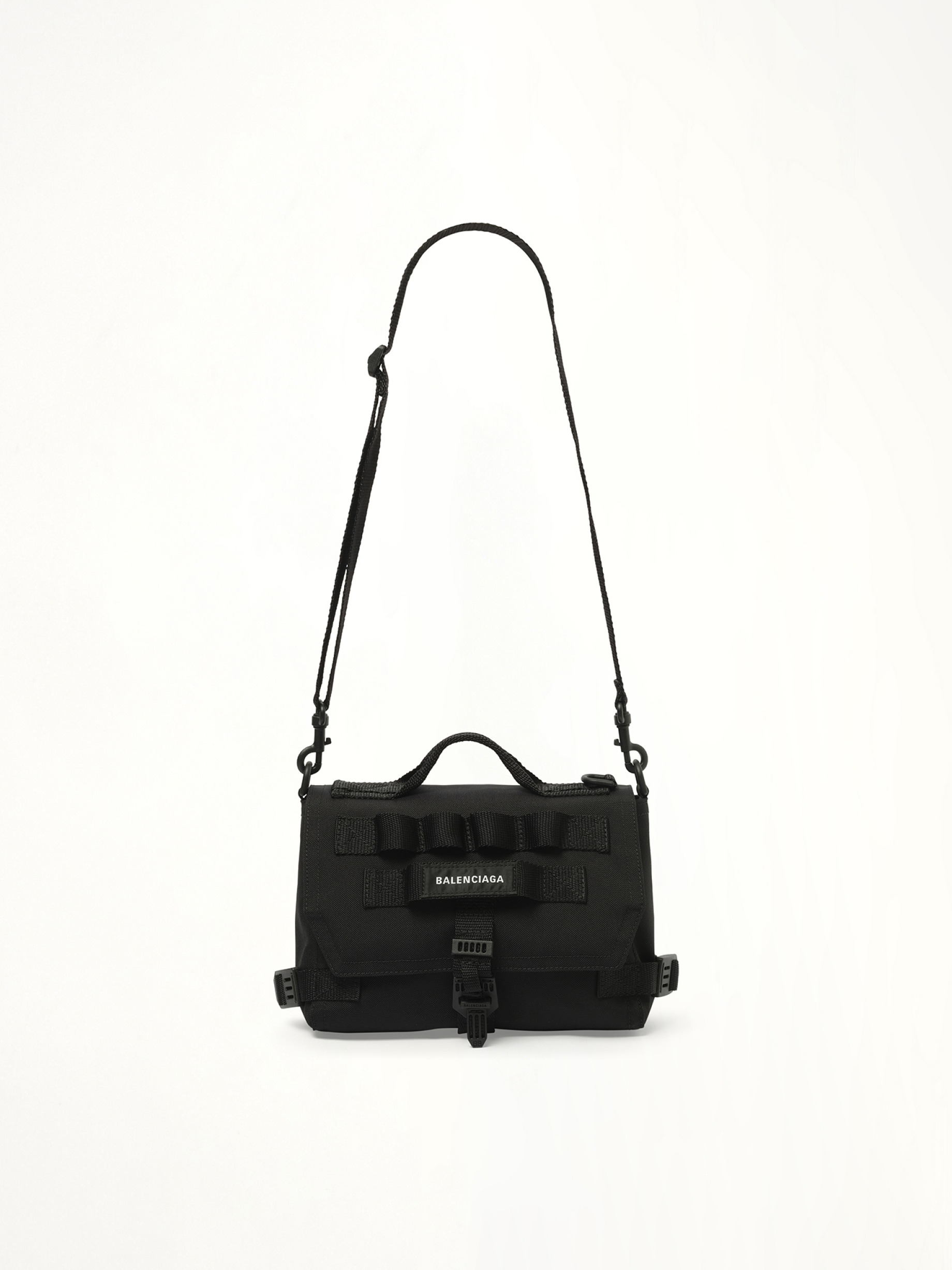 BALENCIAGA Army Messenger Bag in Black | marais | REVERSIBLE