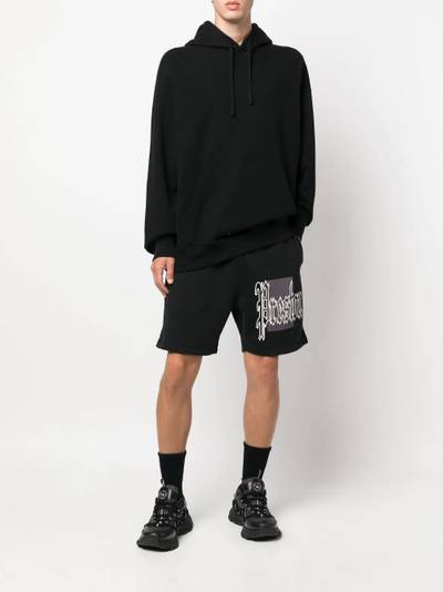 Heron Preston logo-print track shorts outlook