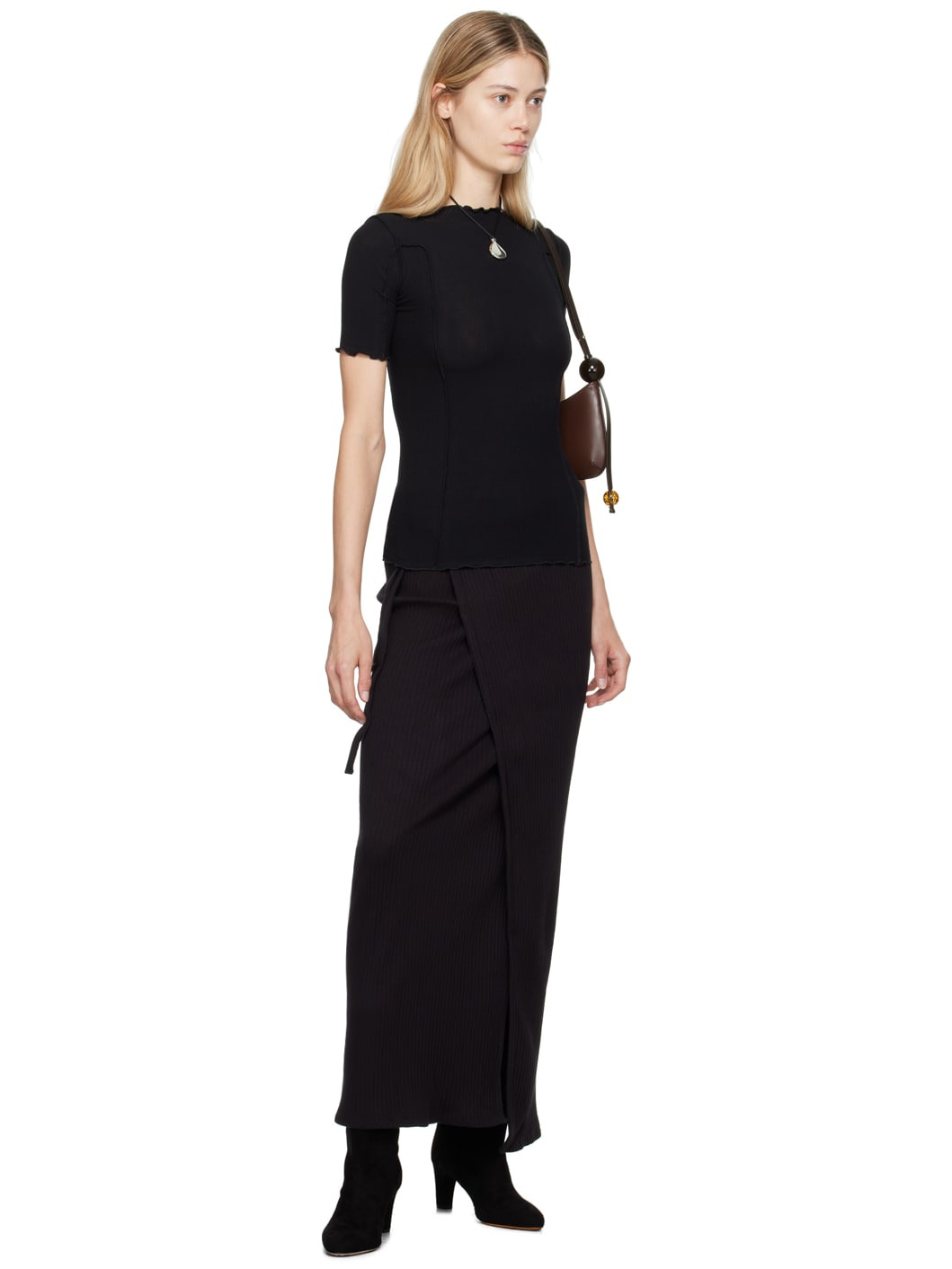Black Omato 3/4 T-Shirt - 4