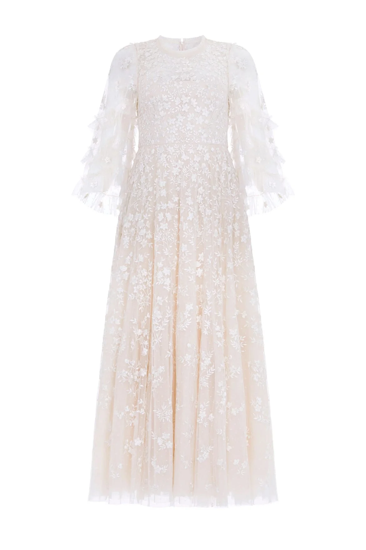 Everett Bloom Round Neck Ankle Gown - 1