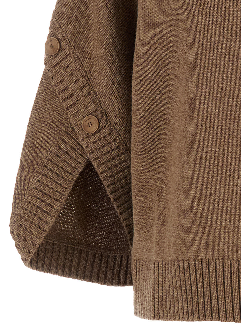 Max Mara Women 'Ampex' Brown Crewneck Sweater In Wool And Cashmere Woman - 3