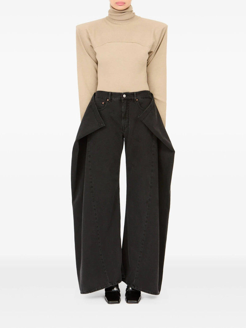Mm6 Maison Margiela Five-pocket Draped Jeans 4